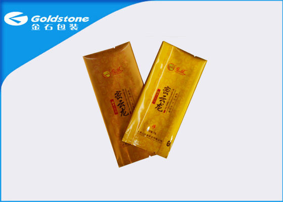 एल्यूमिनियम फोइल ब्लैक कस्टम चाय बैग Sachet तीन साइड सील मैट और चमकदार सतह